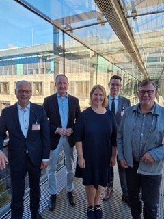 Rolf Baumann (V3D), Norbert Altenkamp, Anne Parusel, Dr. Max Mälzer, Roland Scheuring
